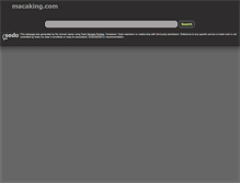 Tablet Screenshot of macaking.com